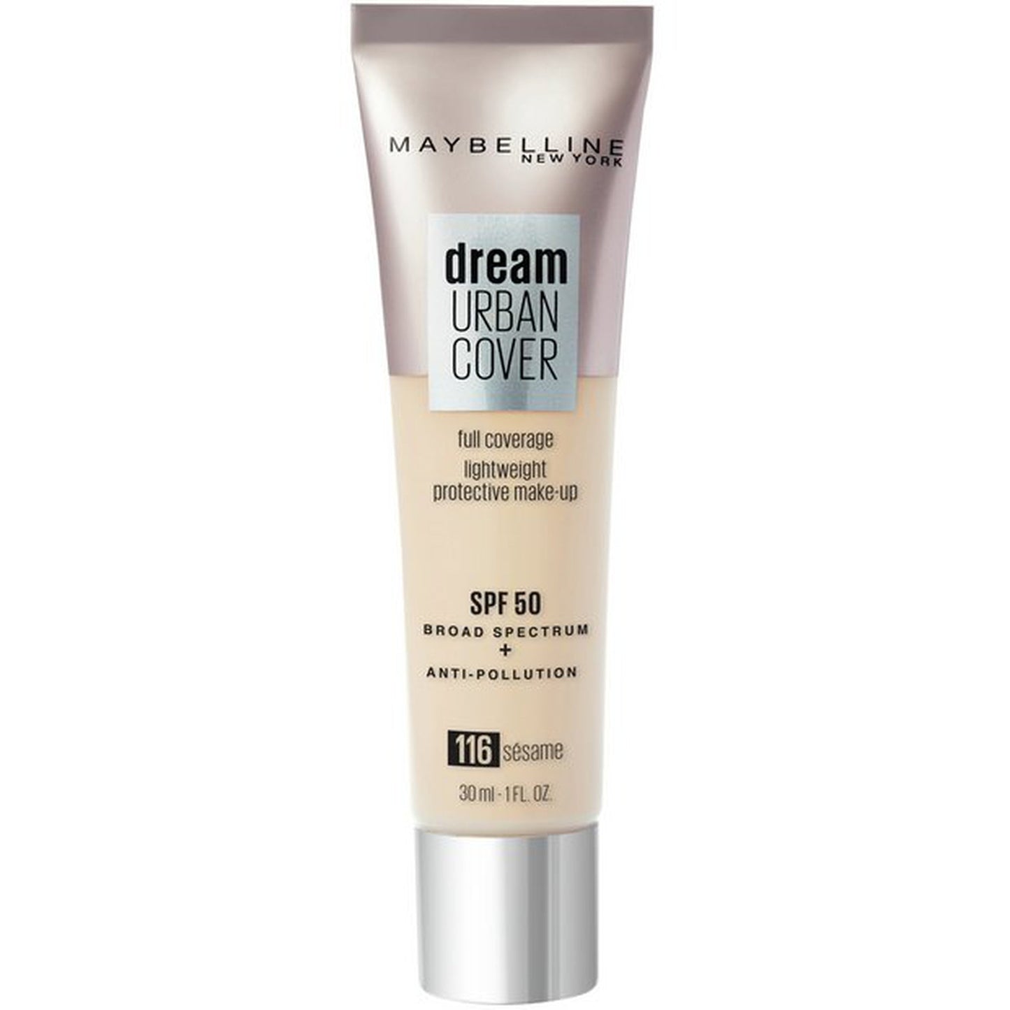Maybeline Dream Urban Cover Foundation SPF50 - 116 Sesame-Maybelline-BeautyNmakeup.co.uk