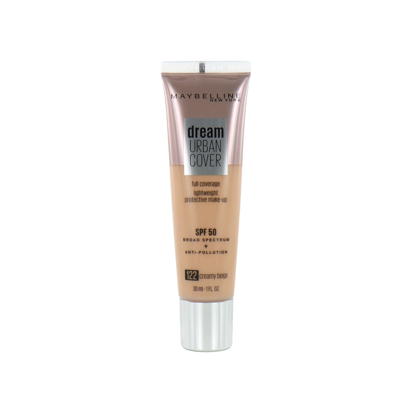 Maybeline Dream Urban Cover Foundation SPF50 - 122 Creamy Beige-Maybelline-BeautyNmakeup.co.uk