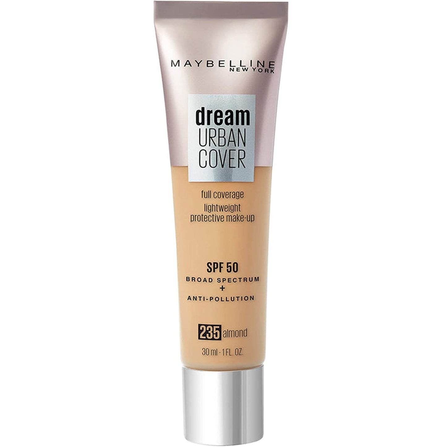 Maybeline Dream Urban Cover Foundation SPF50 - 235 Almond-Maybelline-BeautyNmakeup.co.uk