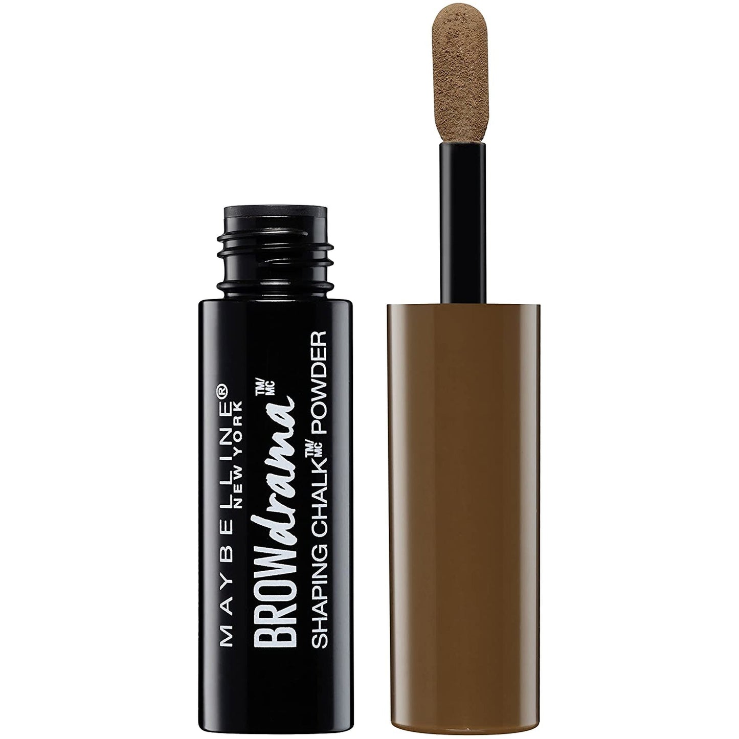 Maybelline Brow Drama Shaping Chalk Powder 130 Deep Brown-Maybelline-BeautyNmakeup.co.uk