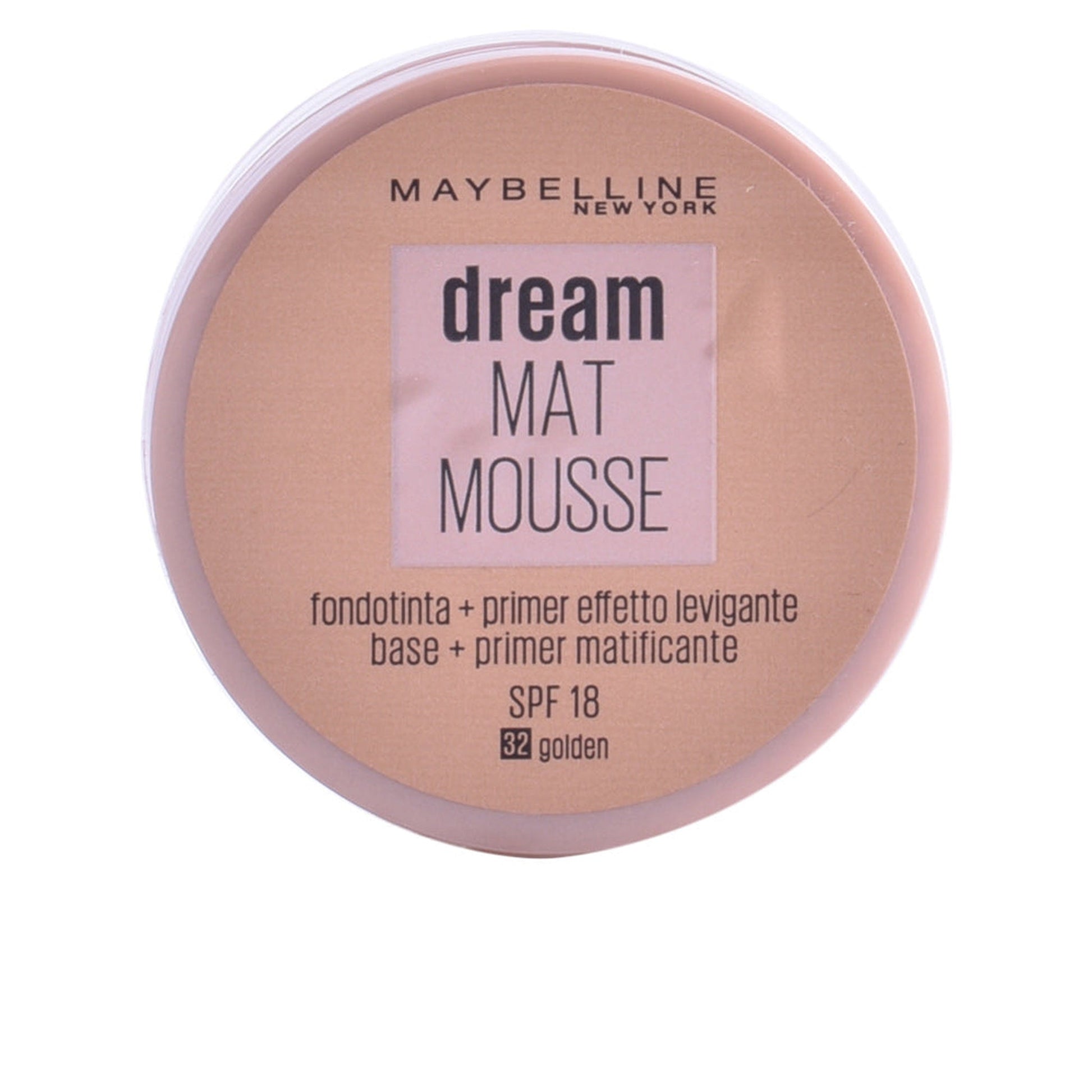 Maybelline Foamy Makeup Base Dream Matte Mousse 032 Golden-Maybelline-BeautyNmakeup.co.uk