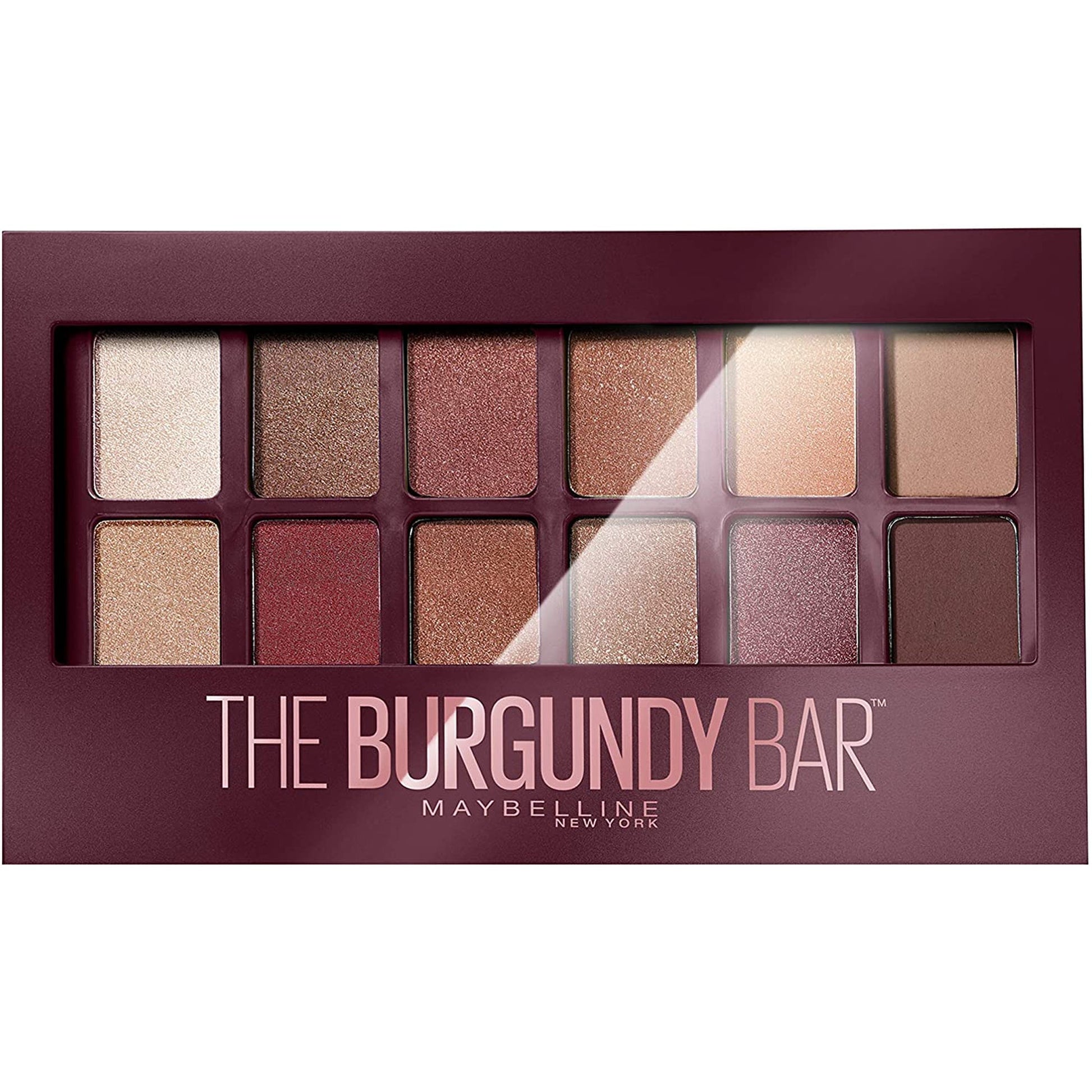 Maybelline New York - Eyeshadow Palette - The Burgundy Bar - 12 Colours-Maybelline-BeautyNmakeup.co.uk