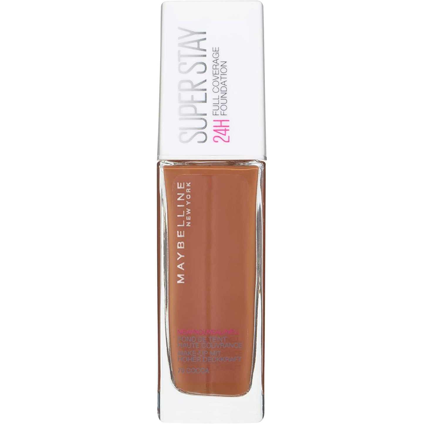 Maybelline SuperStay 24hr Foundation 70 Cocoa-Maybelline-BeautyNmakeup.co.uk