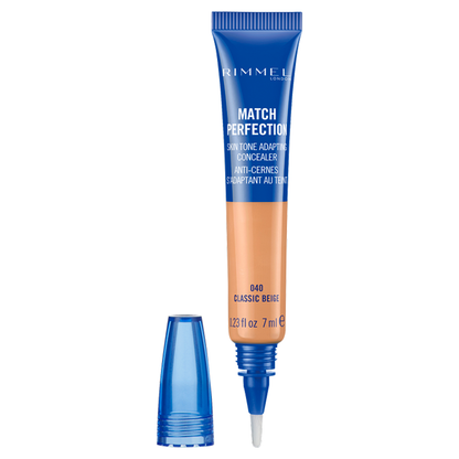 Rimmel Match Perfection Skin Tone Adapting Concealer Classic Beige 040-BeautyNmakeup.co.uk