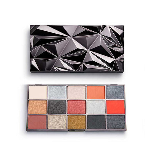 Revolution Smokey Black Ice 18 Eyeshadow Palette - Black Ice-REVOLUTION-BeautyNmakeup.co.uk