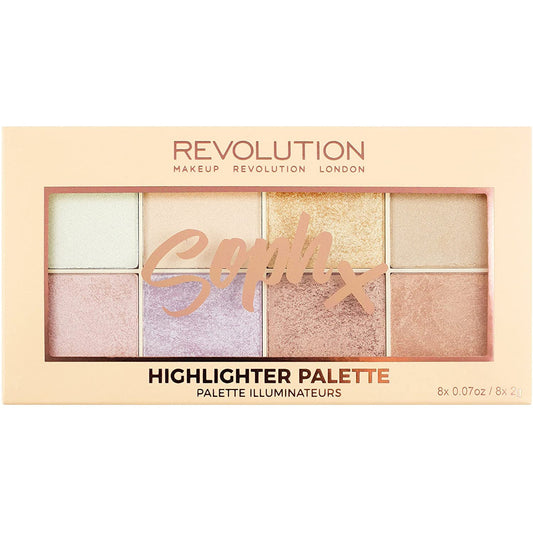 Revolution Soph Highlighter Palette-REVOLUTION-BeautyNmakeup.co.uk