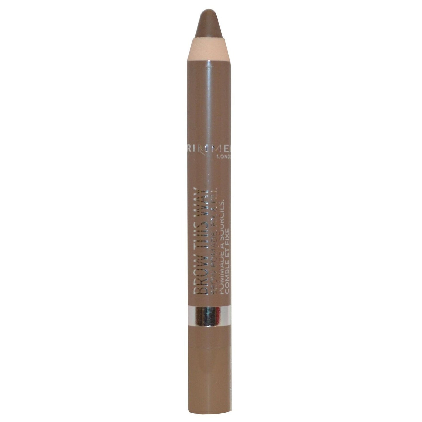 Rimmel Brow This Way Pomade Eyebrow Liner Pencil Fix & Fill 001 Light-RIMMEL-BeautyNmakeup.co.uk