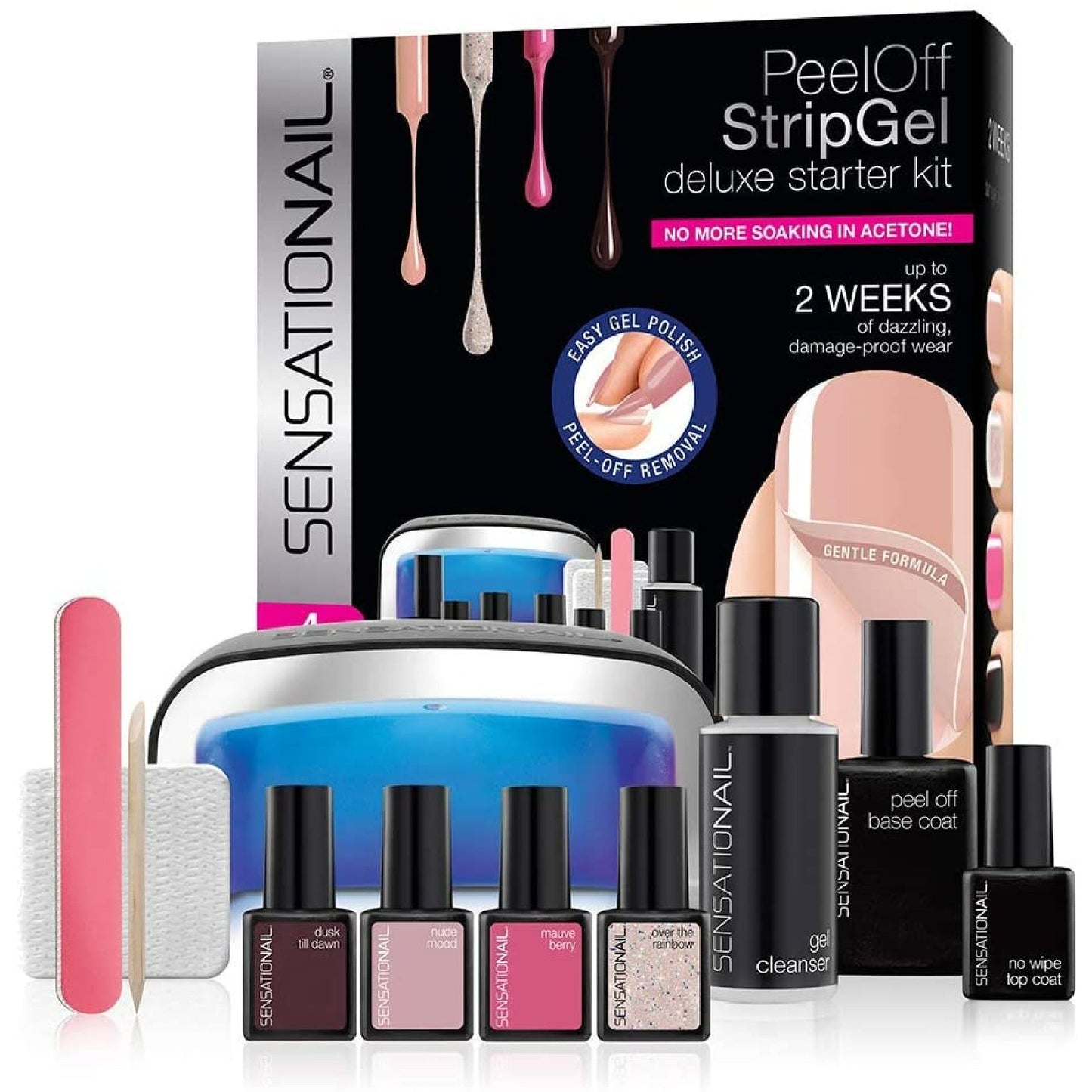 Sensationail Peel Off Strip Gel Deluxe Starter Kit-SensatioNail-BeautyNmakeup.co.uk