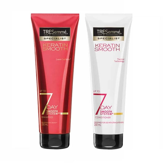 TRESemme 7 DAY SMOOTH Duo - Shampoo + Conditioner 250ml each-BeautyNmakeup.co.uk