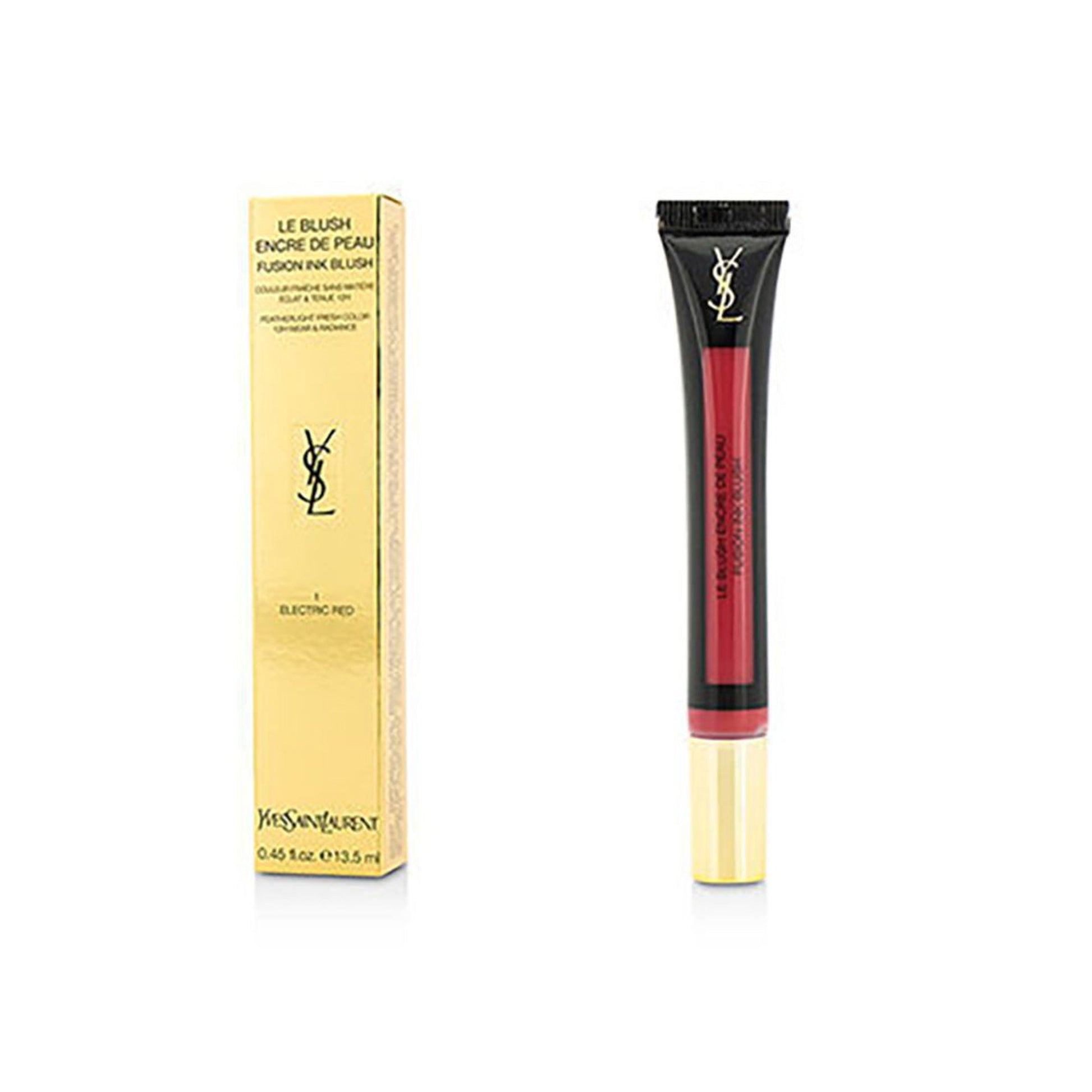 Yves Saint Laurent Le Blush Fusion Ink Pink Gel Blusher 1 Electric Red-YSL-BeautyNmakeup.co.uk