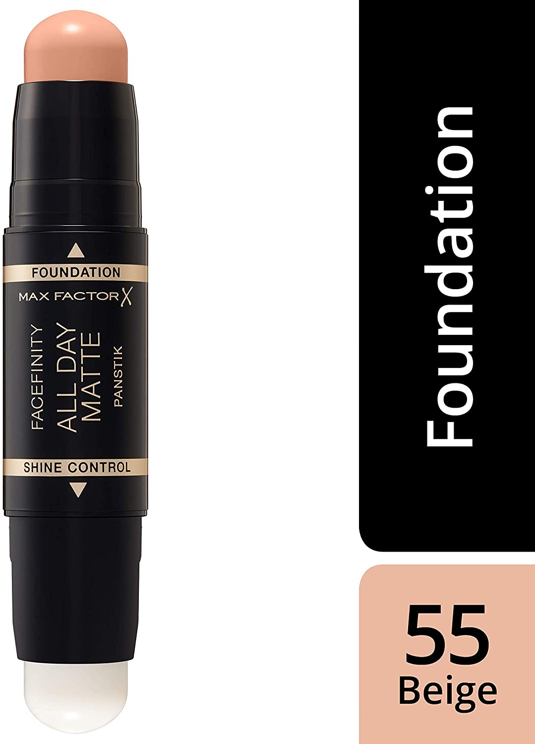 Max Factor Facefinity all day matte panstik foundation 55 Beige-BeautyNmakeup.co.uk